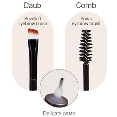 BINGBRUSH cejas a prueba de transferencia para un acabado duradero.