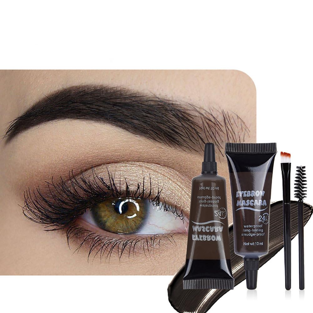 BINGBRUSH cejas tinte engrosador con dos cepillos para delinear y rellenar.