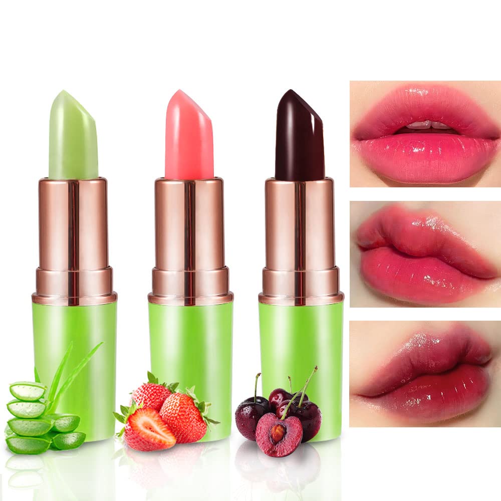 BINGBRUSH Labio Aloe cambio de color para tono personalizado.