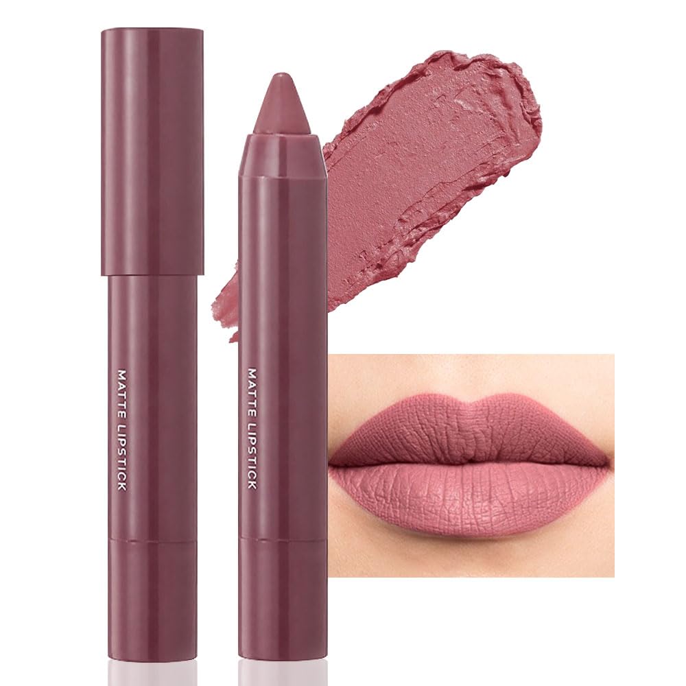 BINGBRUSH Crayon Matte tono 01, labial duradero para uso diario