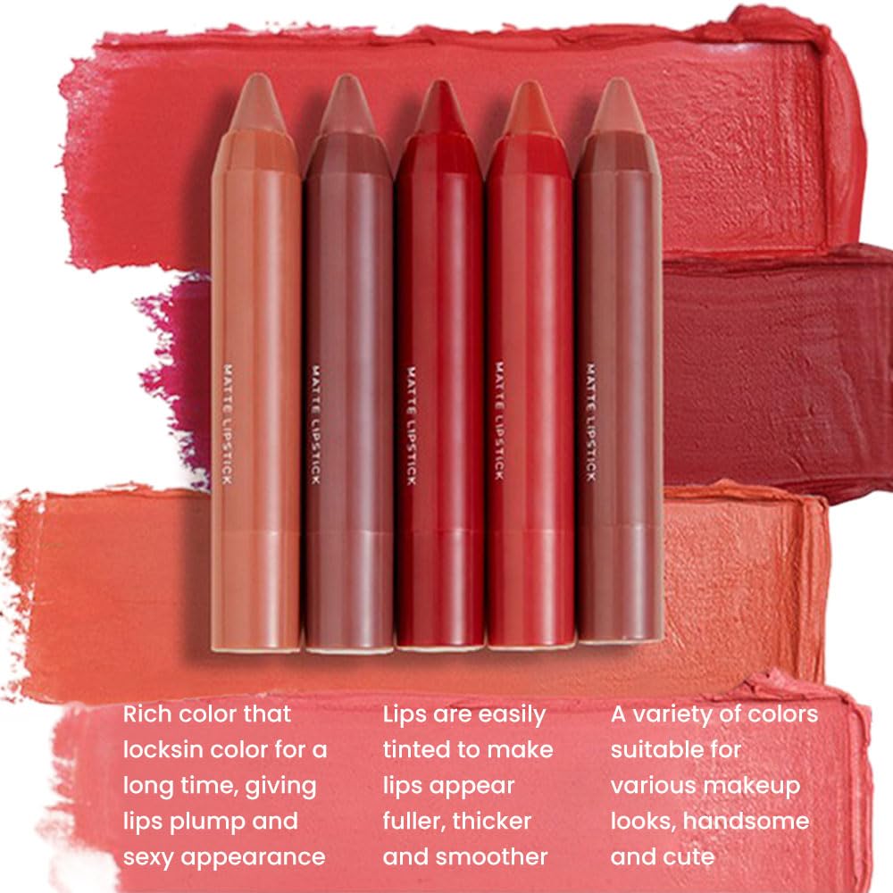 BINGBRUSH Crayon Matte tono 05, acabado aterciopelado para look suave