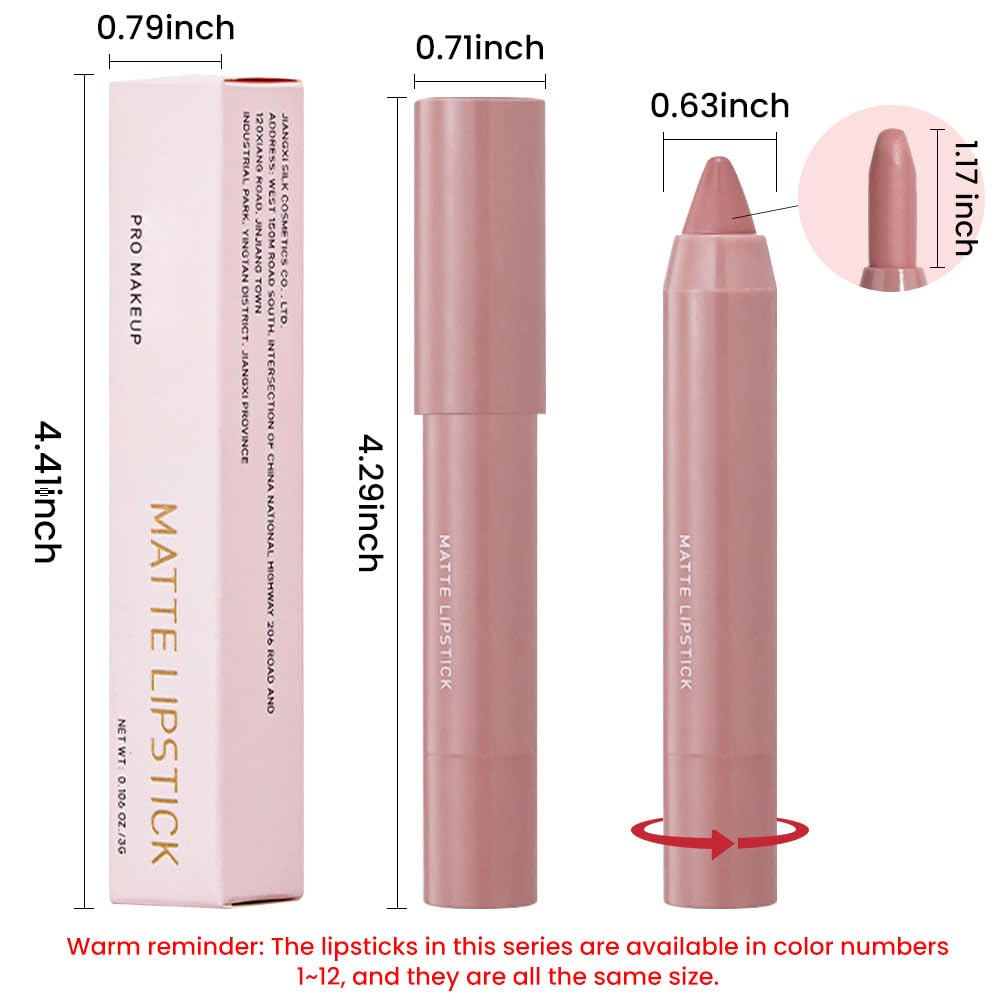 BINGBRUSH Crayon Matte tono 06, pigmentos intensos para color duradero