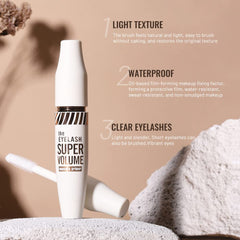 BINGBRUSH Mascara resistente al agua, duración prolongada para todo el día.