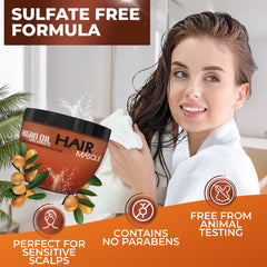 BINGO HAIR CARE Mascarilla Argán Marroquí, reparación suave de daño capilar.