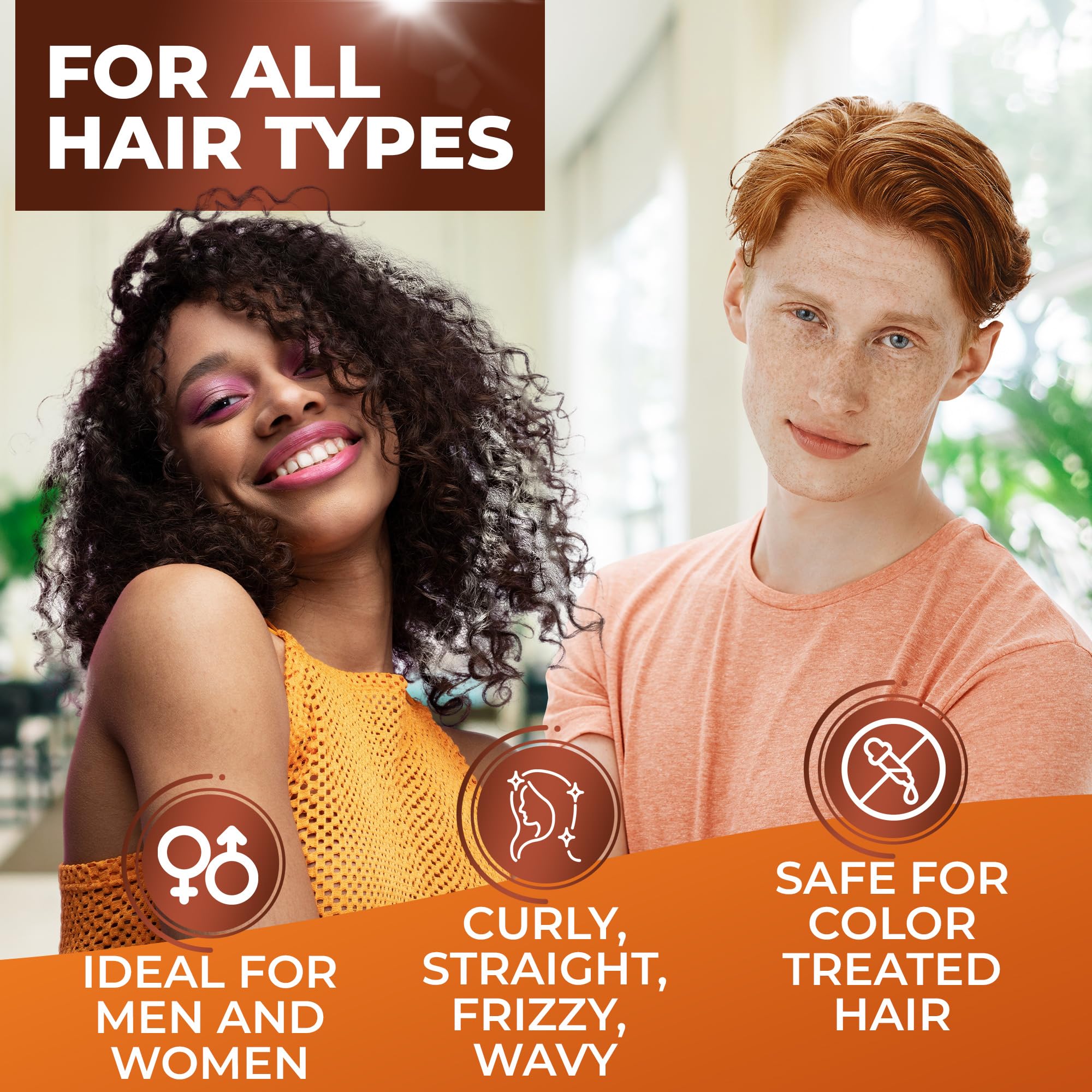 BINGO HAIR CARE botella muestra brillo y protección.