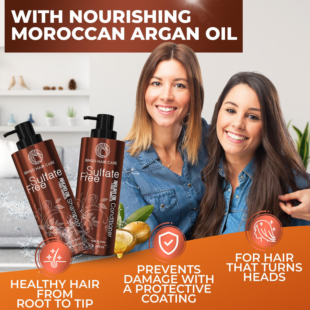 Bingo Hair Care: botella-acondicionador-aceite-argan para suavidad duradera