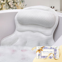 Almohada de baño Binobella en un baño de lujo, soporte cómodo para cabeza y cuello.