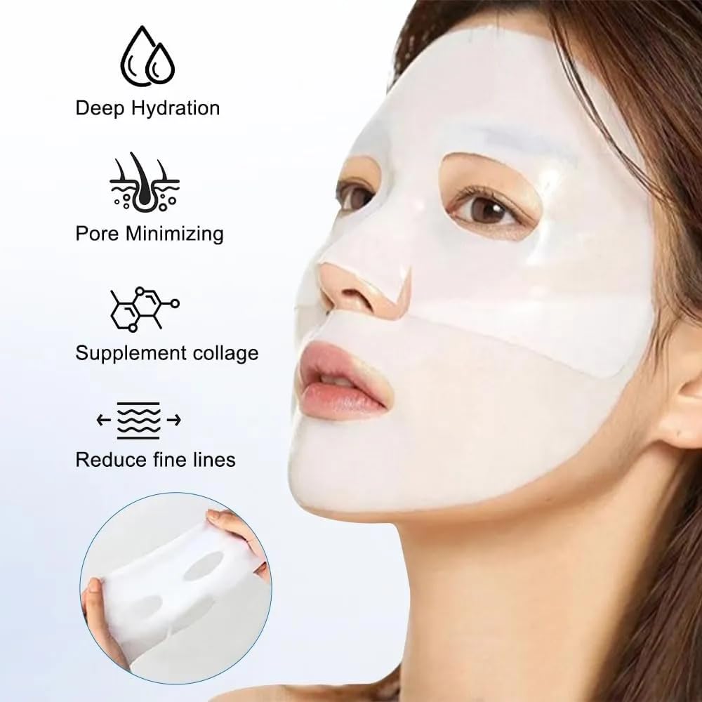 Bio-Colágeno Real Mascarilla Profunda Rosa envase individual para frescura garantizada.