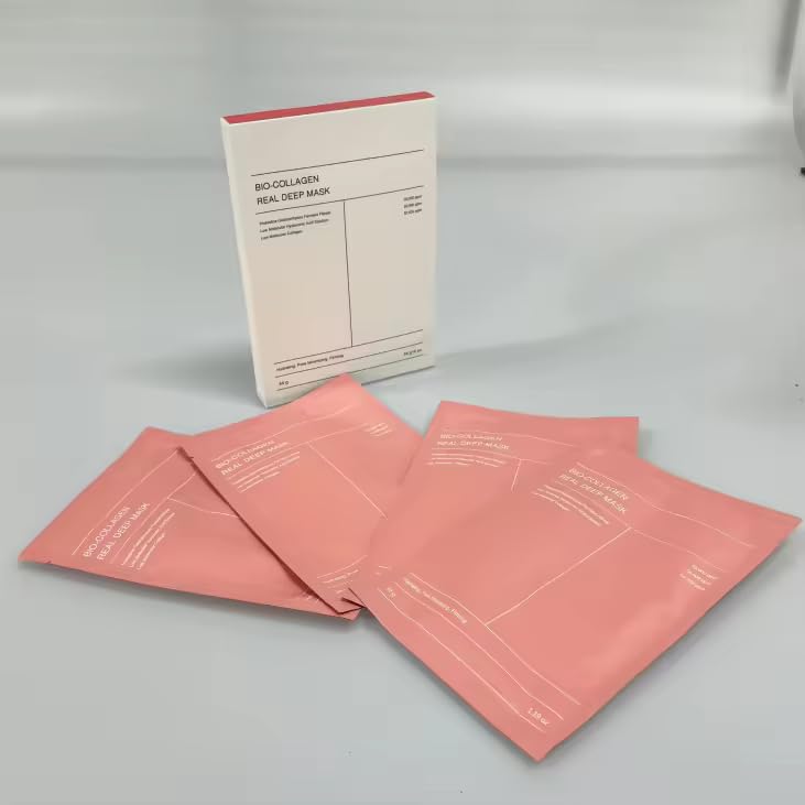 Bio-Colágeno Real Mascarilla Profunda Rosa mascarilla individual ideal para uso rápido.