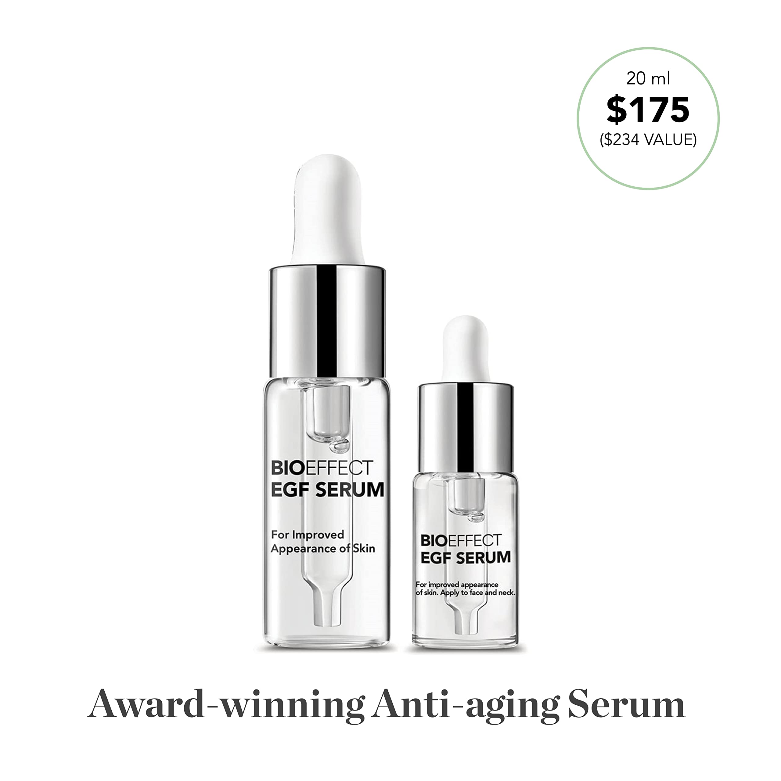 Bioeffect EGF Serum: demostracion de aplicacion manual.