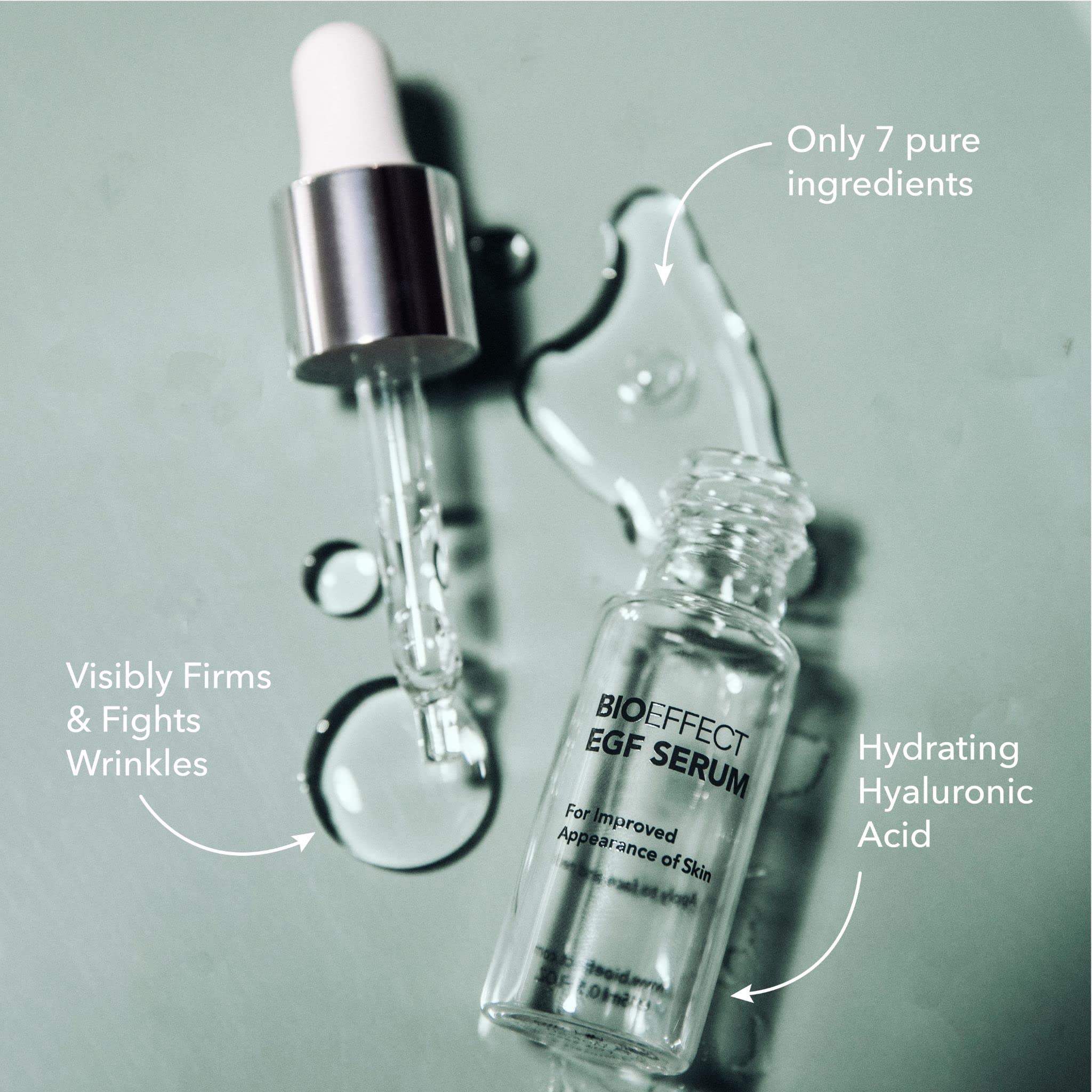 Bioeffect EGF Serum, hidratacion continua para piel suave.