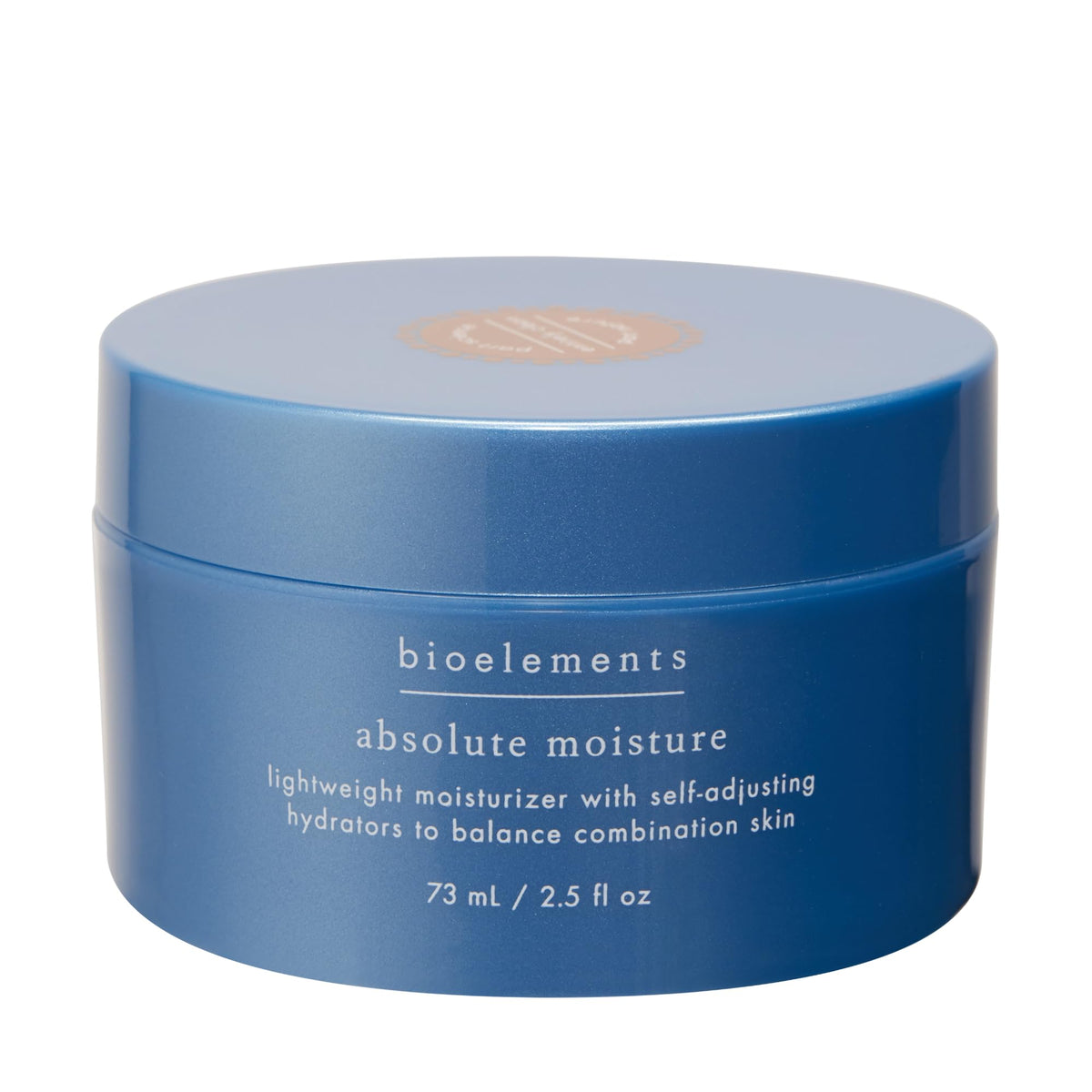 Bioelements Absolute Moisture: botella de 2.5 oz para hidratación ligera diaria.