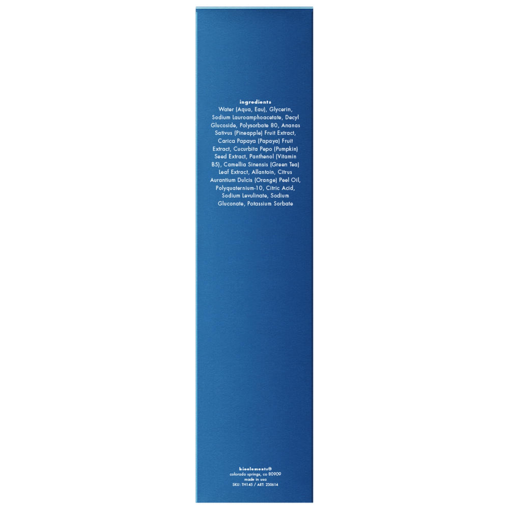 Bioelements Flash Foam Cleanser con enzimas calabaza-papaya-pina exfoliantes