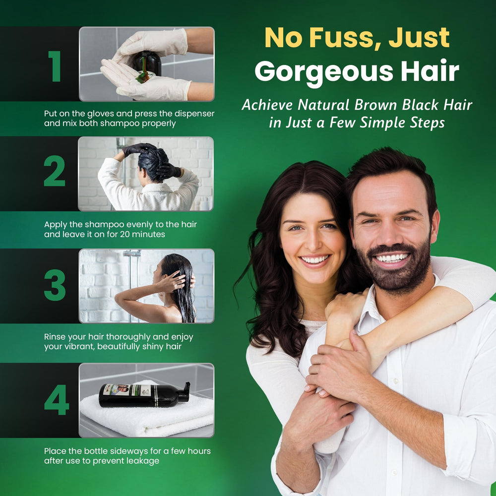 BIOGREEN ROOTS: couleur brun-noir qui couvre les cheveux gris.