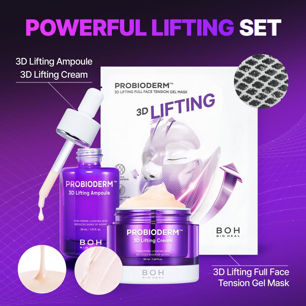 BIOHEAL BOH Probioderm 3D Lifting Ampoule: efecto de elevación suave y visible.