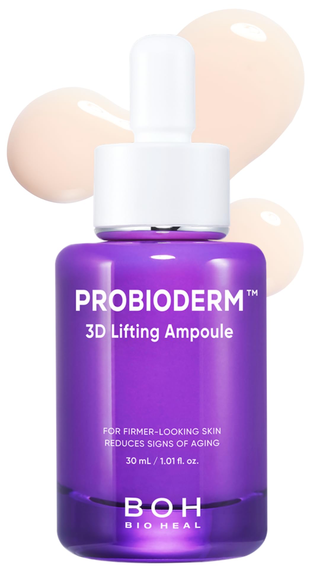 BIOHEAL BOH Probioderm 3D Lifting Ampoule: botella con textura ligera para lifting diario.