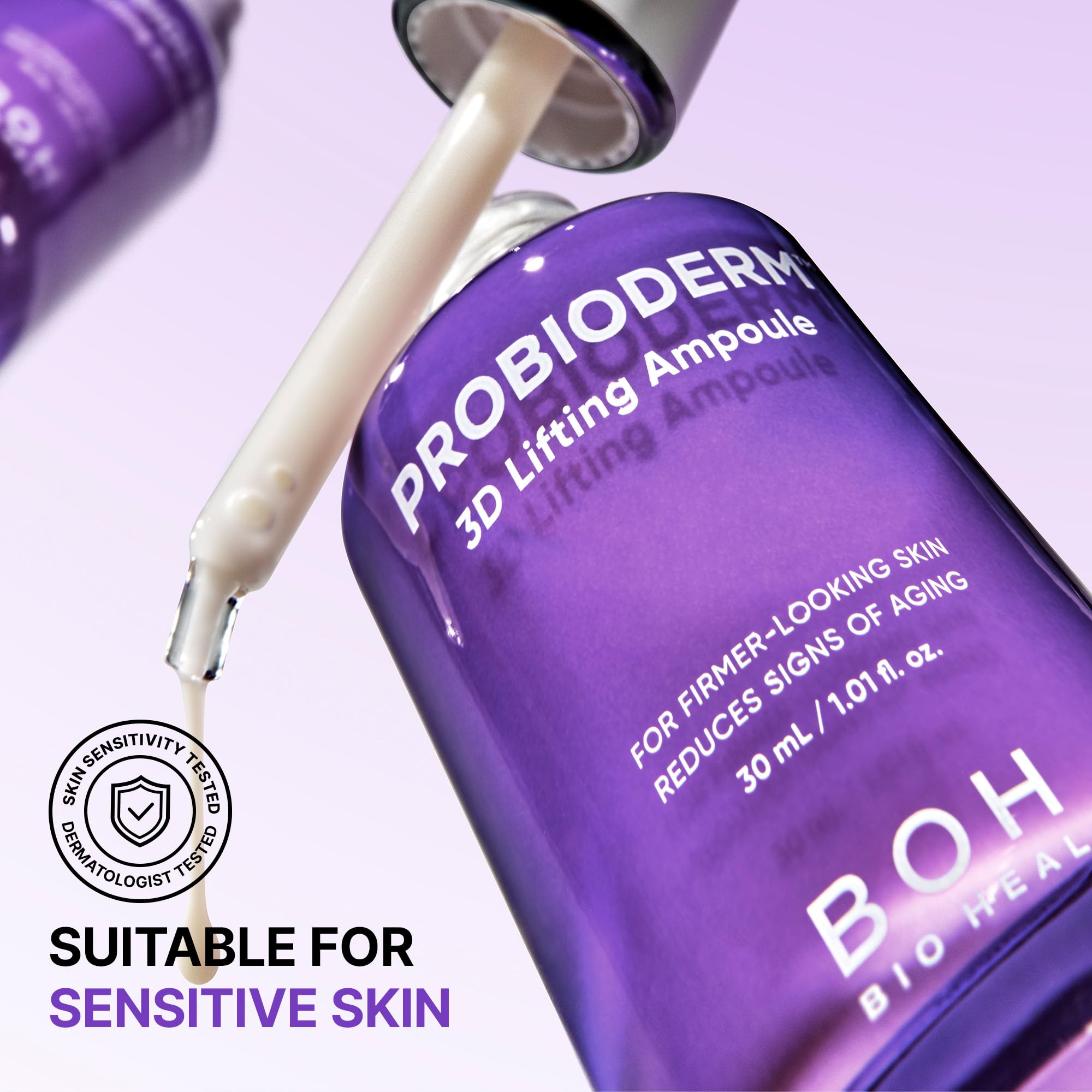 BIOHEAL BOH Probioderm 3D Lifting Ampoule: aroma floral suave que acompaña la rutina.