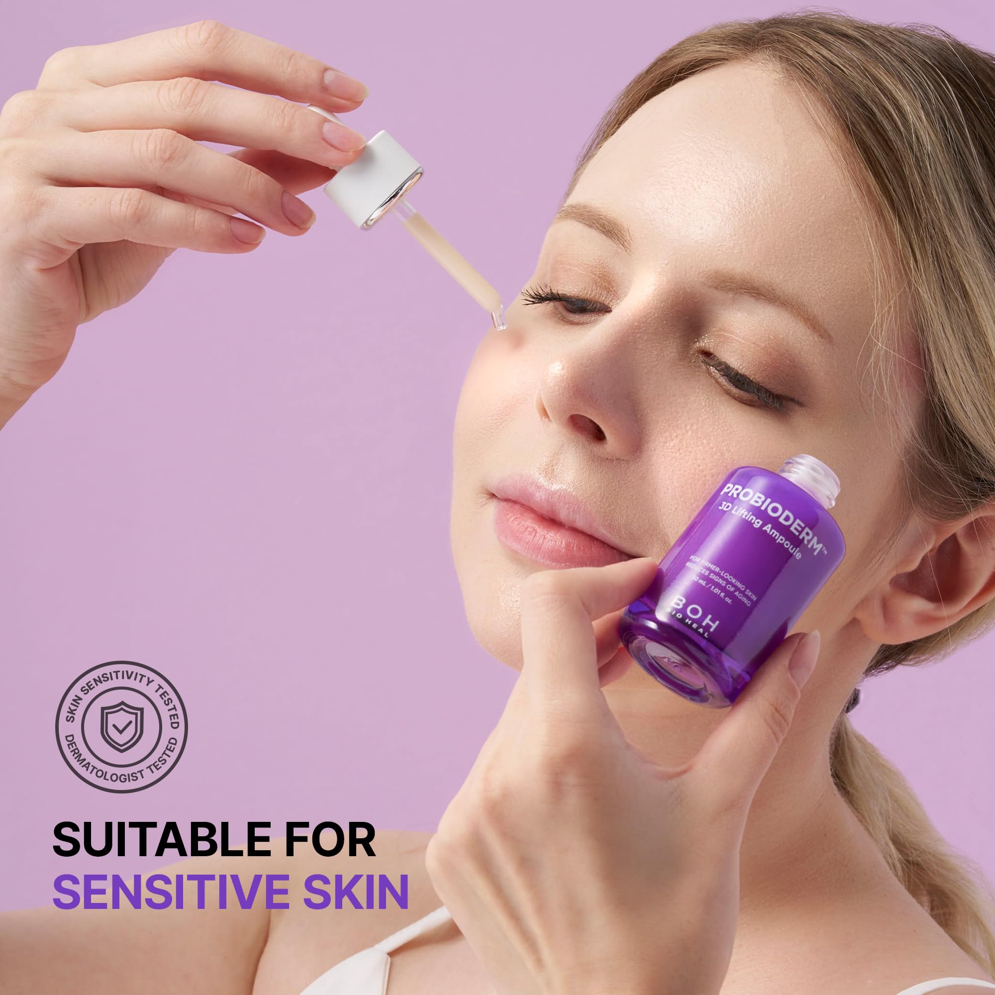 BIOHEAL BOH Probioderm 3D Lifting Ampoule: uso diario para complementar elasticidad.