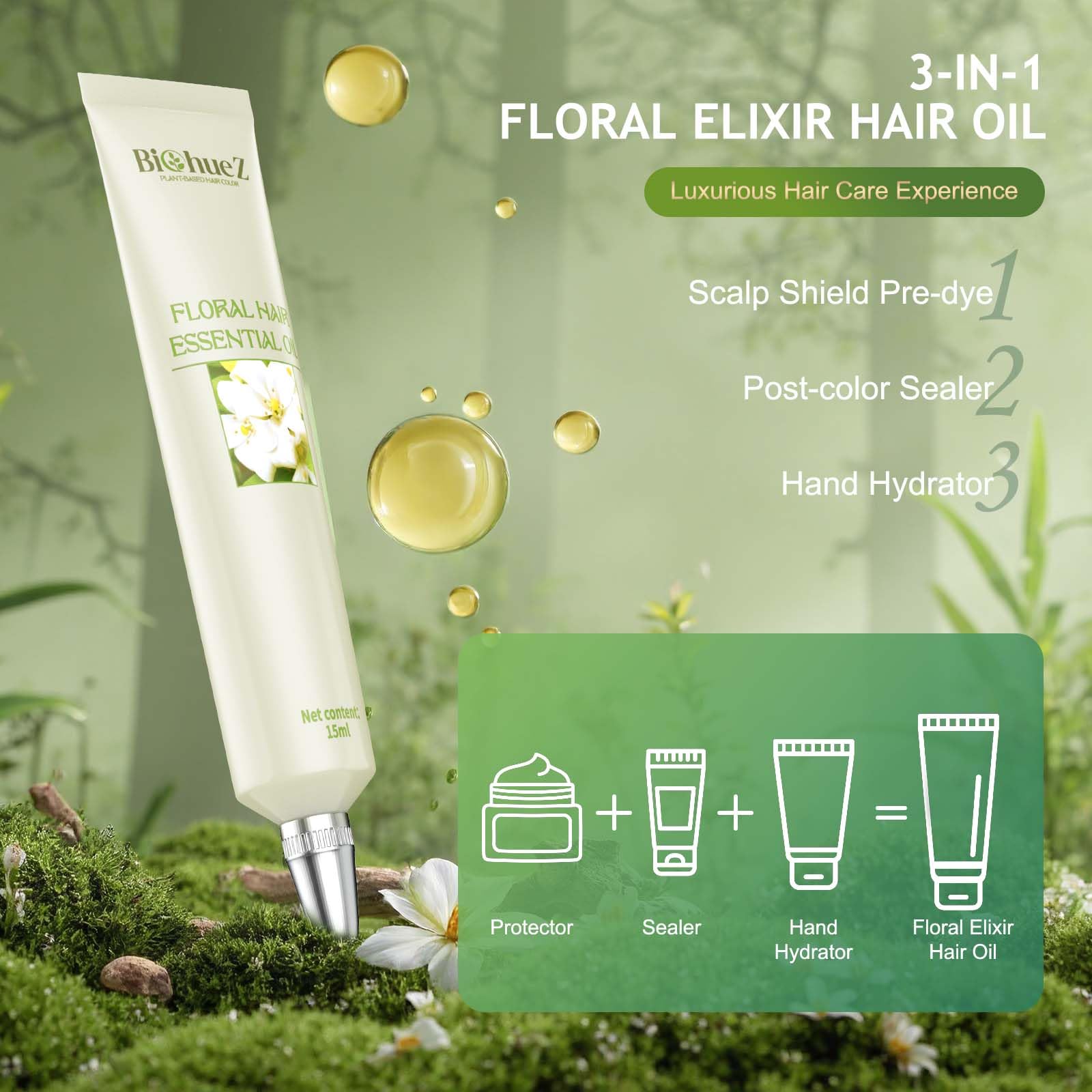 BioHueZ shampoo fijador del color prolonga la intensidad.