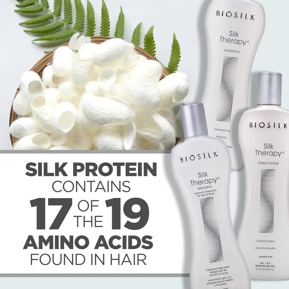 Empaque del kit BioSilk con terapia de seda.