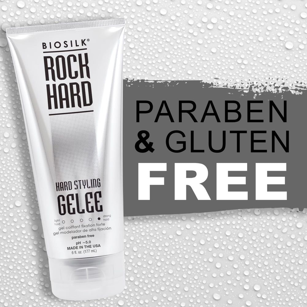 BioSilk Rock Hard Gel en envase de 6 onzas para uso diario.