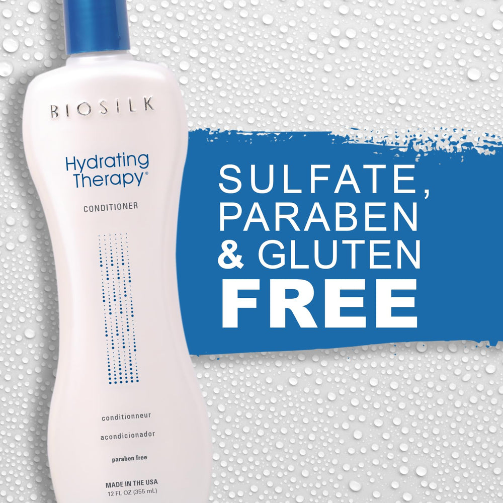 BioSilk Hydrating Conditioner with quinoa for lasting moisture retention.