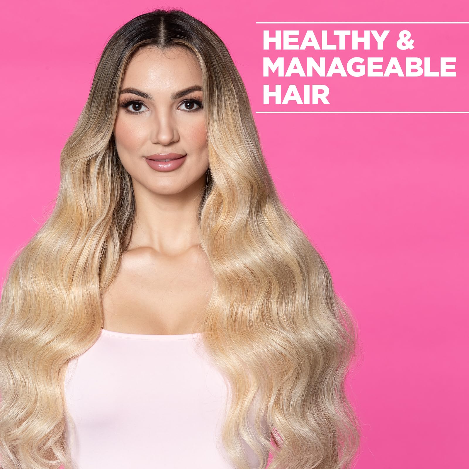 Cabello con brillo después de usar BioSilk Irresistible