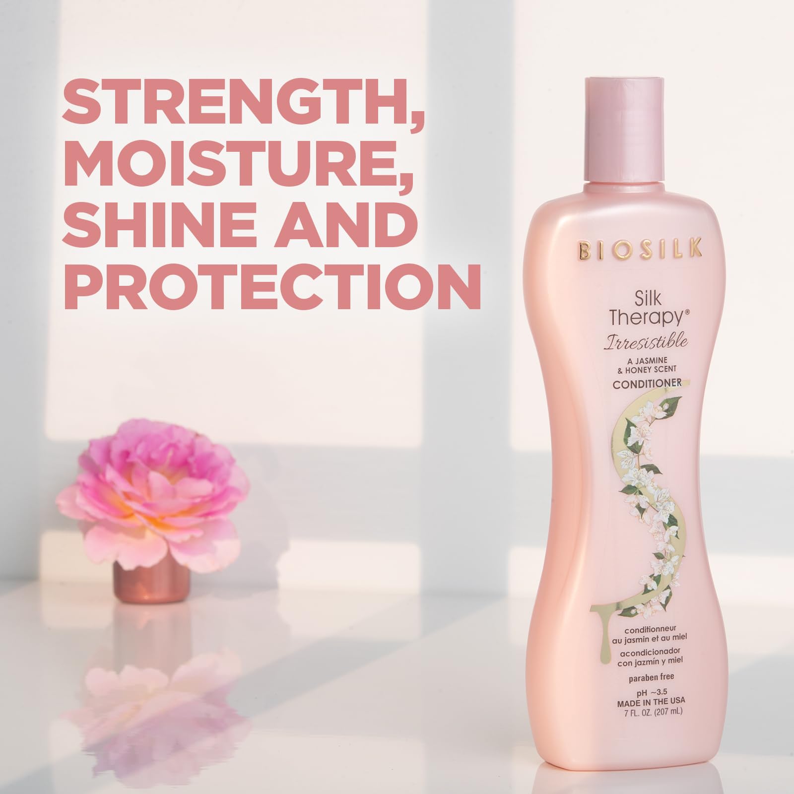 BioSilk Irresistible, fragancia Jazmín y Miel, experiencia sensorial