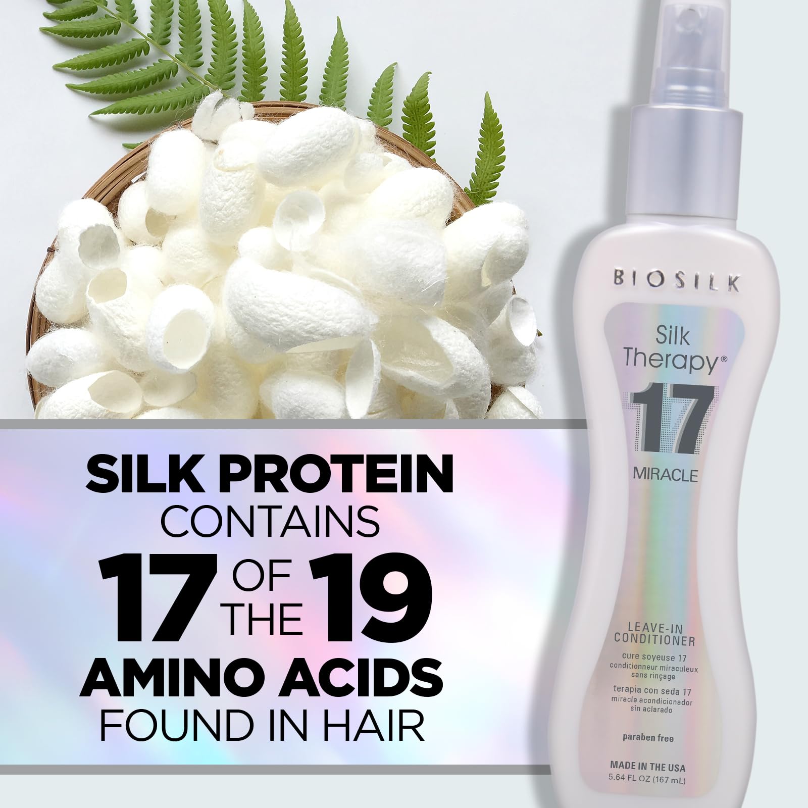 BioSilk Milagro de Seda 17: protección del color y contra daño ambiental