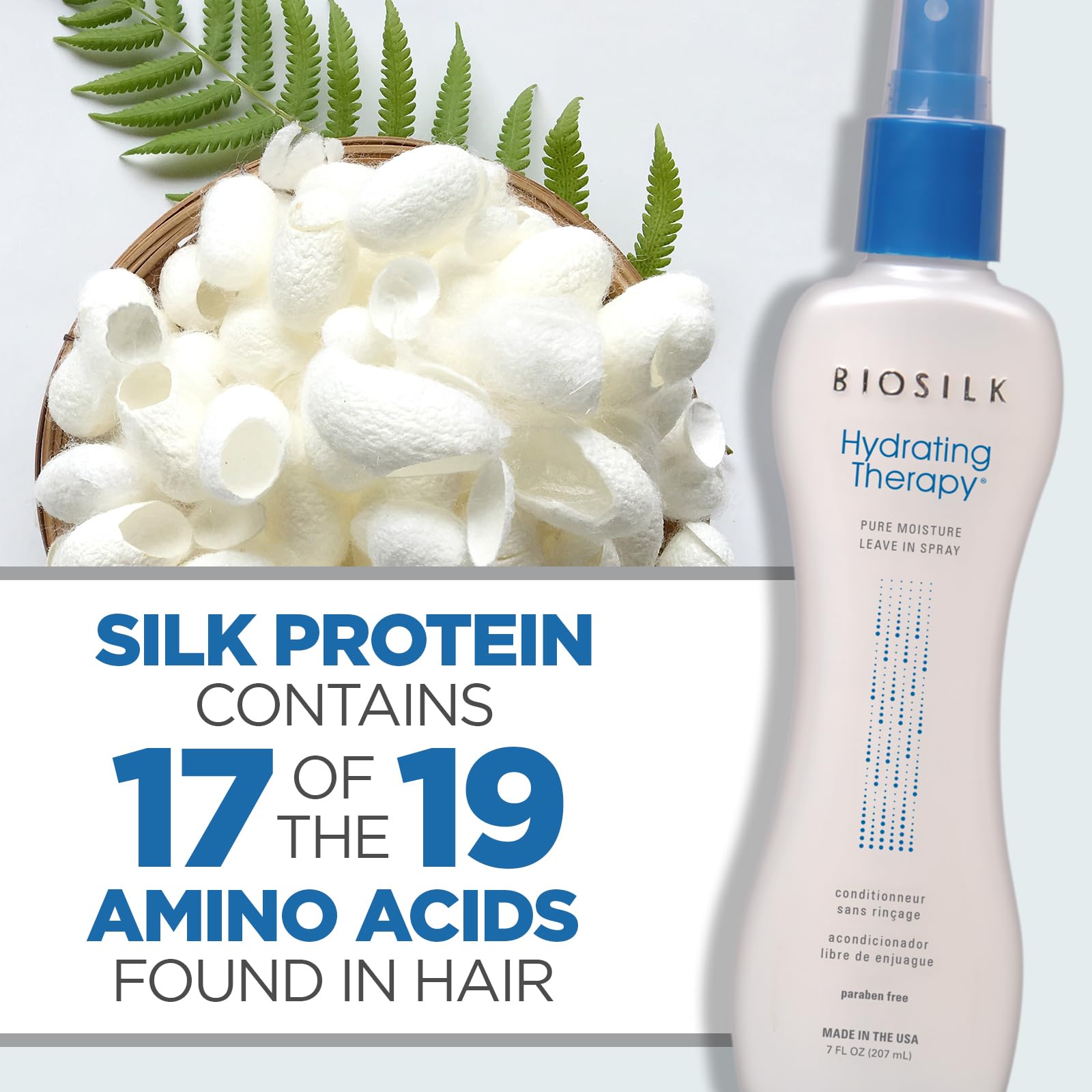 BioSilk Reconstruye zonas deshidratadas del cabello con suavidad