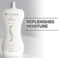 BioSilk Silk Therapy – vue des extraits botaniques, soin nourrissant pour cheveux.