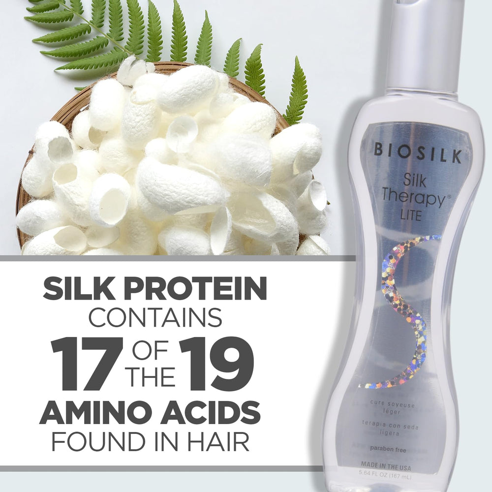 Envase de 167 ml de BioSilk Silk Therapy Lite libre de sulfatos y parabenos