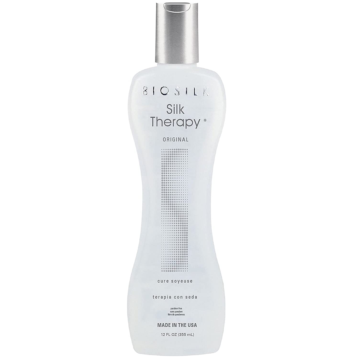 BioSilk Silk Therapy Original, flacon pour nourrir et lisser les cheveux.