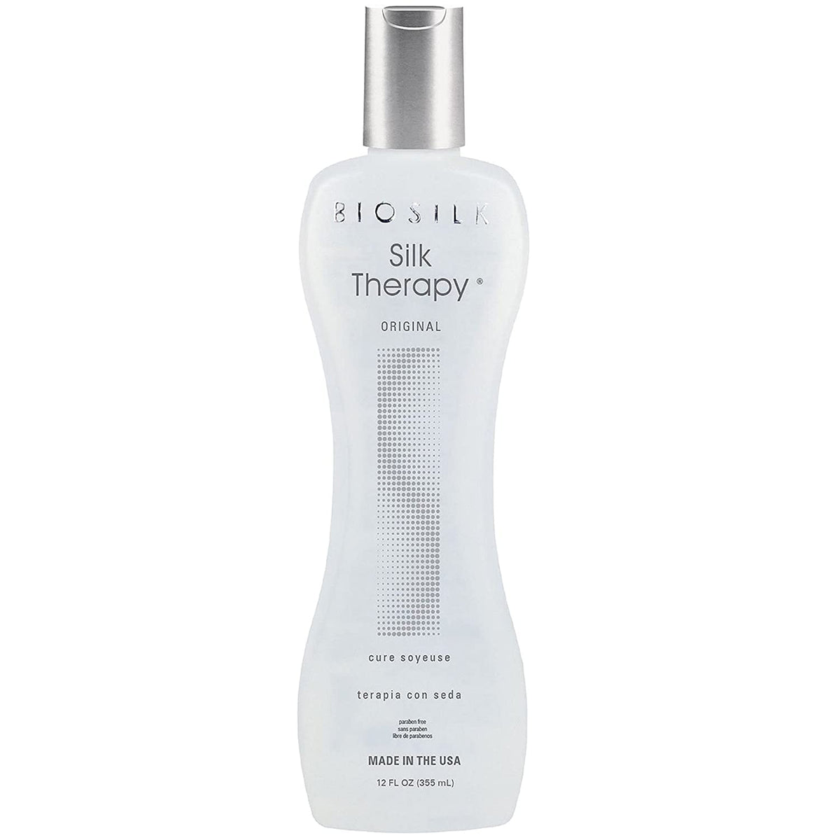 BioSilk Silk Therapy Original, flacon pour nourrir et lisser les cheveux.