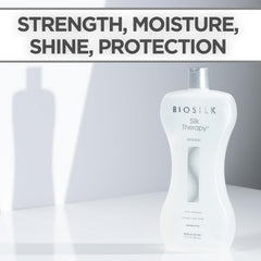BioSilk Silk Therapy Original, efecto brillo natural en cada mechón.