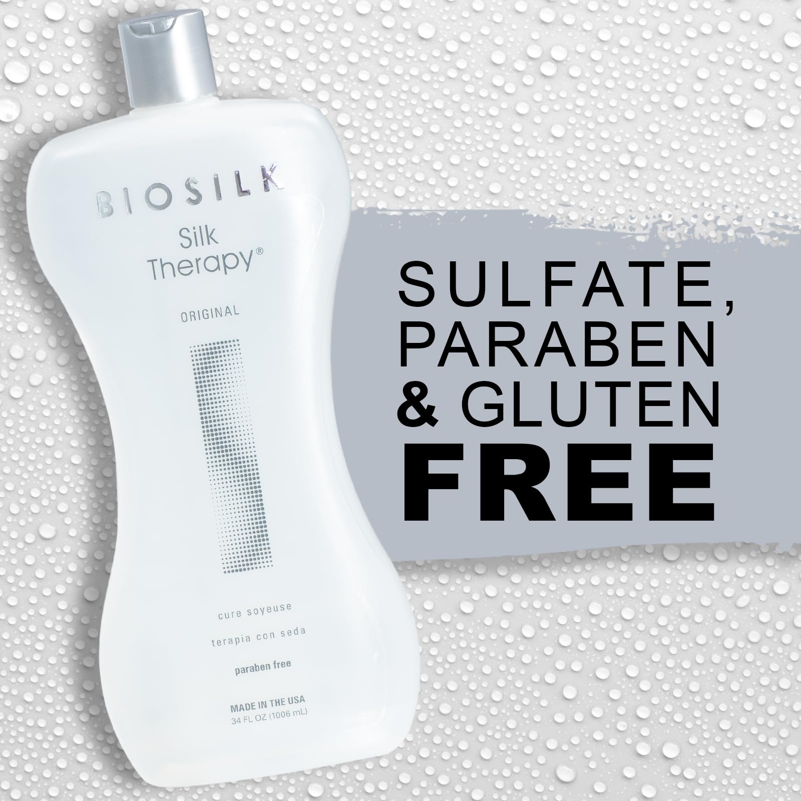 BioSilk Silk Therapy Original, presentación de 34 oz para uso prolongado.