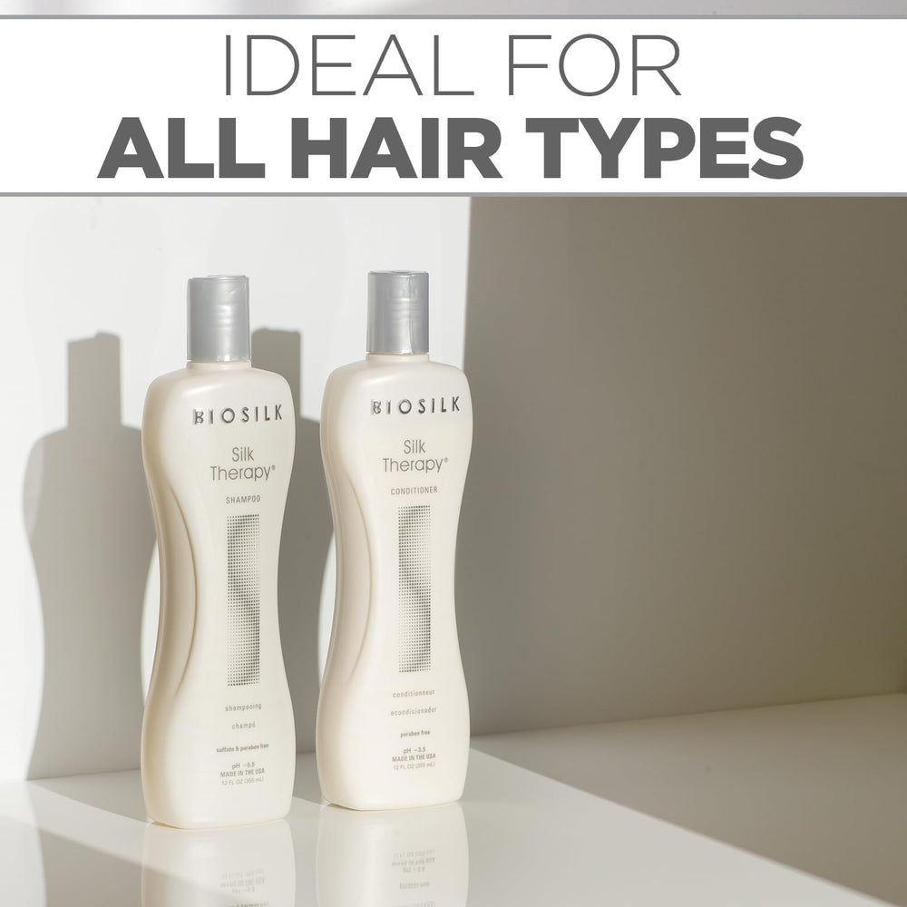 Conjunto BioSilk Silk Therapy en mostrador, ideal para rutinas de belleza diarias.