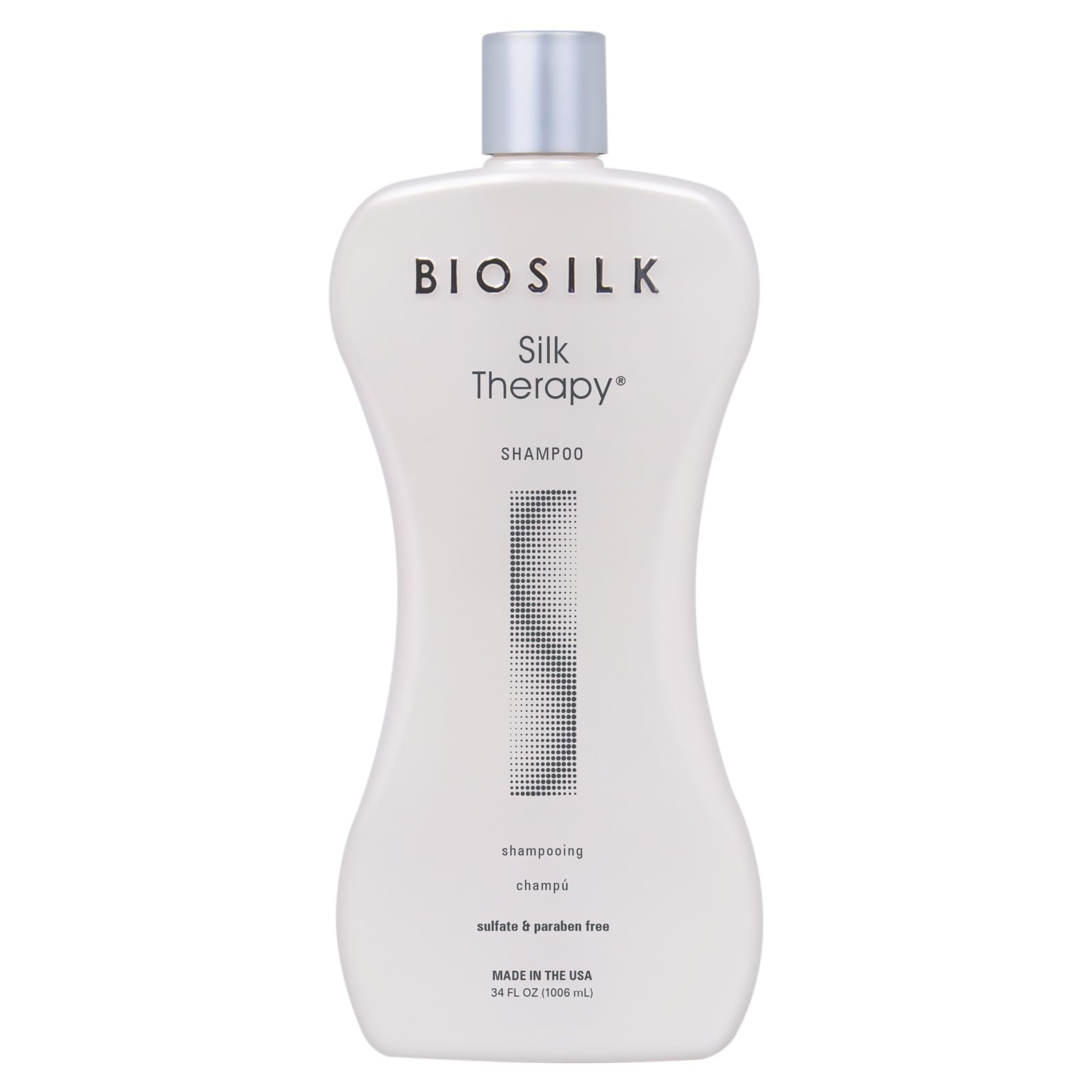 BioSilk Silk Therapy Shampoo bouteille – douceur et brillance pour tous types de cheveux