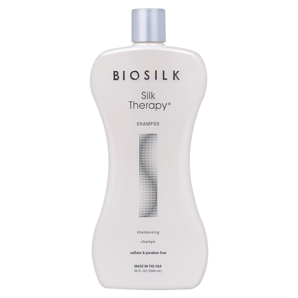 BioSilk Silk Therapy Shampoo bouteille – douceur et brillance pour tous types de cheveux