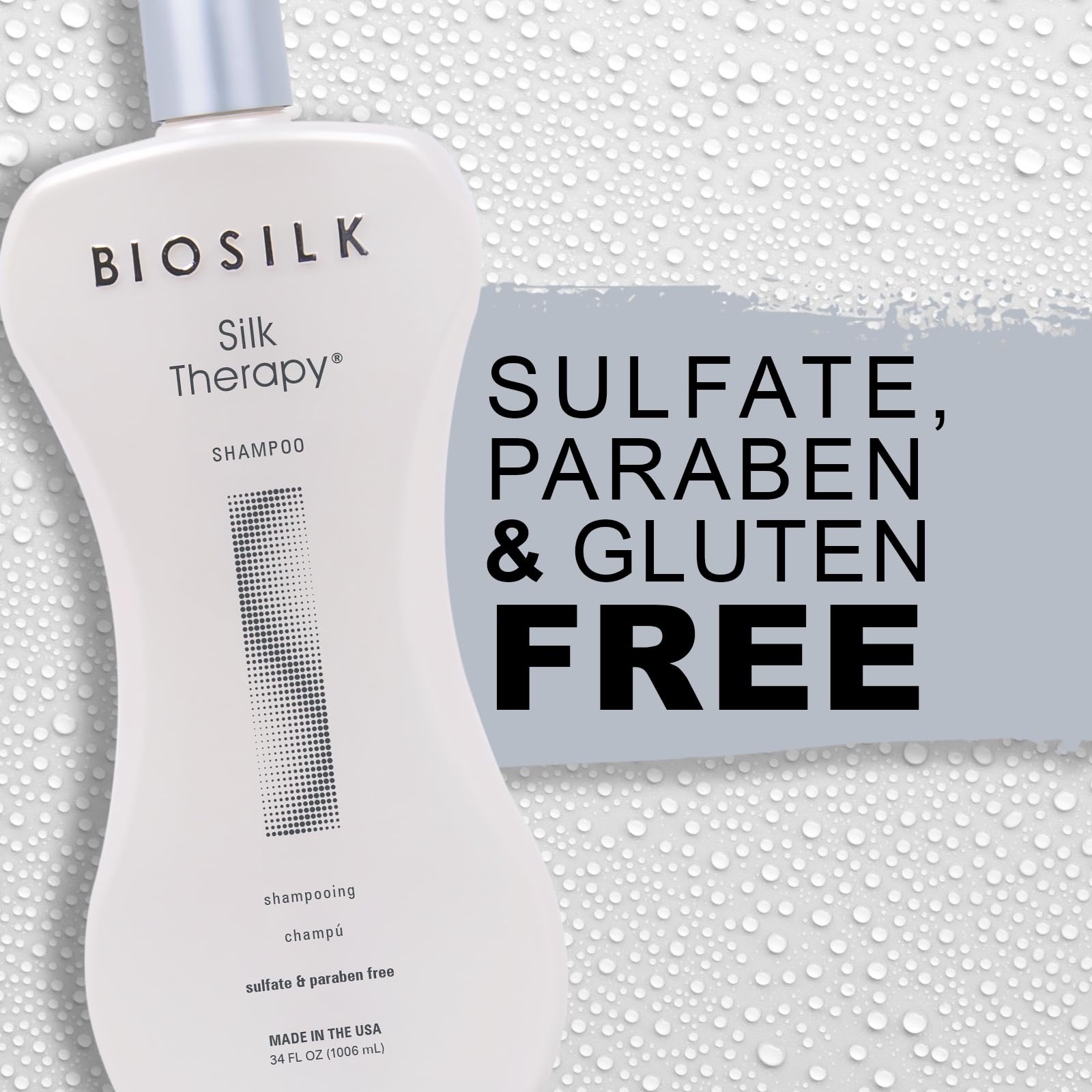 BioSilk Silk Therapy Shampoo confort cuir chevelu – nettoie sans irritation et apaise