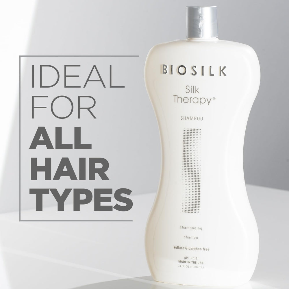 BioSilk Silk Therapy Shampoo mousse douce – mousse riche qui nettoie sans alourdir