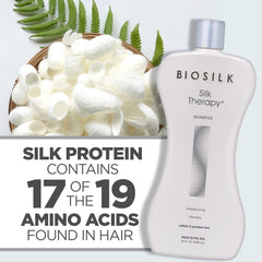 BioSilk Silk Therapy Shampoo texture soyeuse – lavage agréable et douceur durable