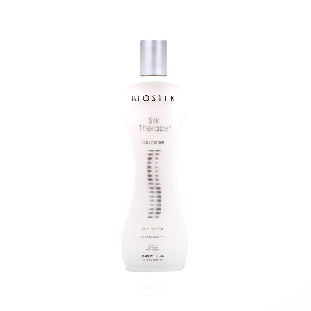 BioSilk Terapia de Seda: envase 12 onzas, ideal para uso diario y cabello suave.
