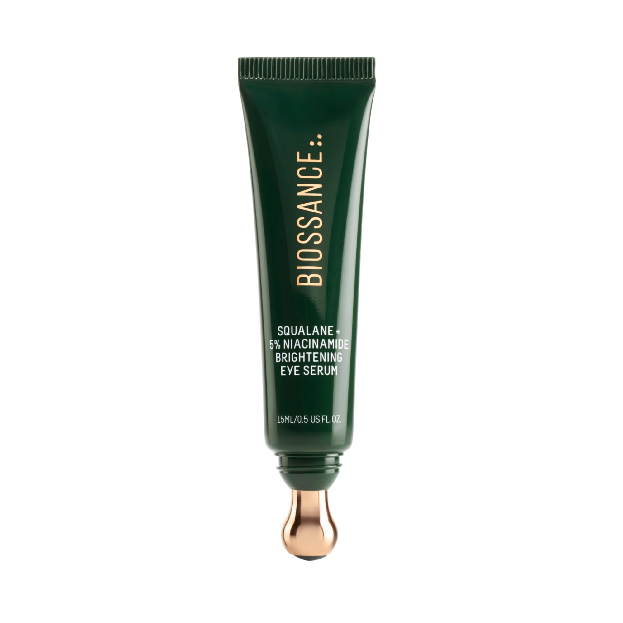 BIOSSANCE esqualano con niacinamida, ojos rodillo: masaje refrescante para contorno.