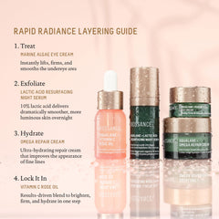 Biossance Rapid Radiance Serum Iluminador, aporta sensación sedosa y absorción rápida.