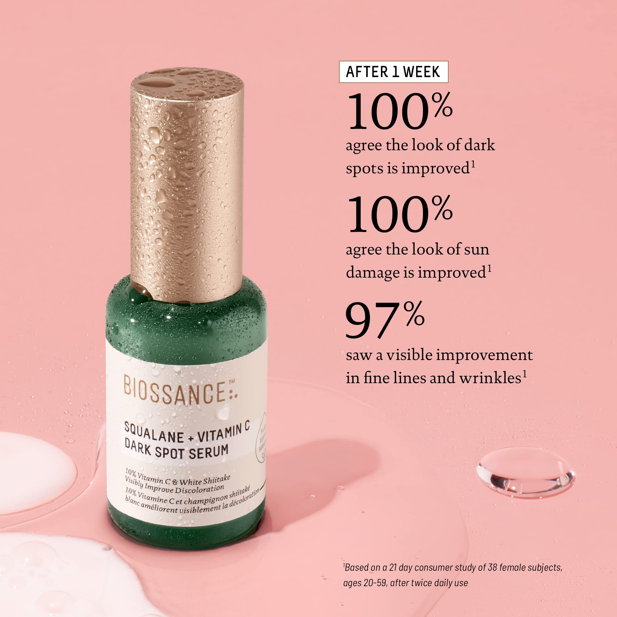Biossance serum sin fragancia facilita uso diario sin irritación