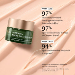 Textura ligera de BIOSSANCE Squalane y Marine Algae Crema de Ojos: sensación fresca sin grasa.
