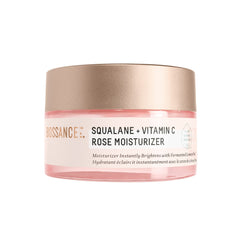 BIOSSANCE Squalane + Vitamina C Rose: bote crema, hidratación ligera para el día.