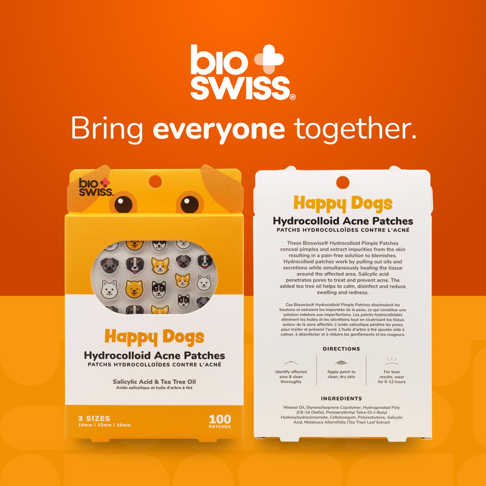 BioSwiss parche perro feliz para uso nocturno y cuidado suave.