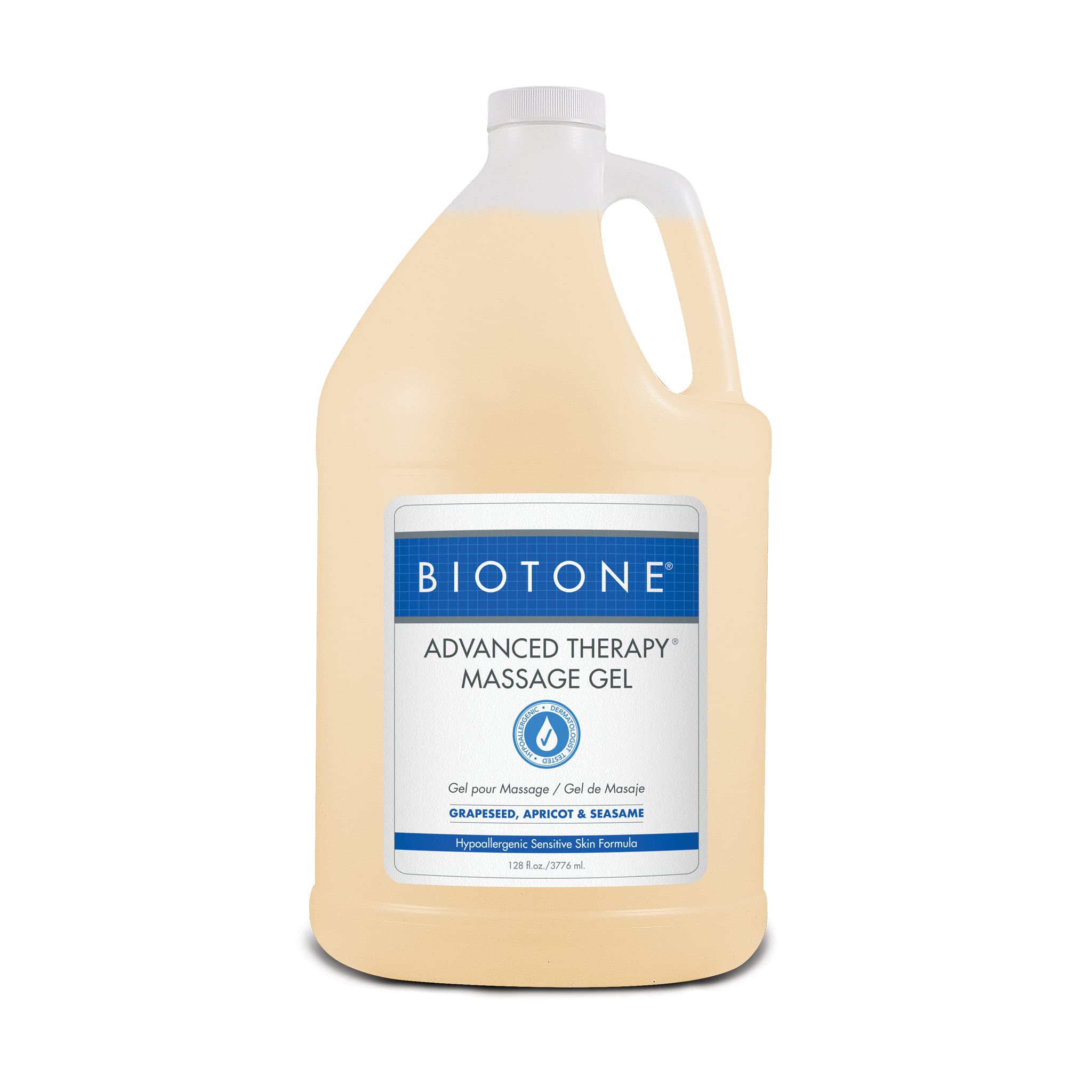 BIOTONE Advanced Therapy Gel deslizamiento sedoso para un masaje suave y cómodo
